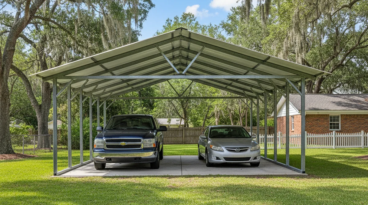 Double carport in Norway SC
