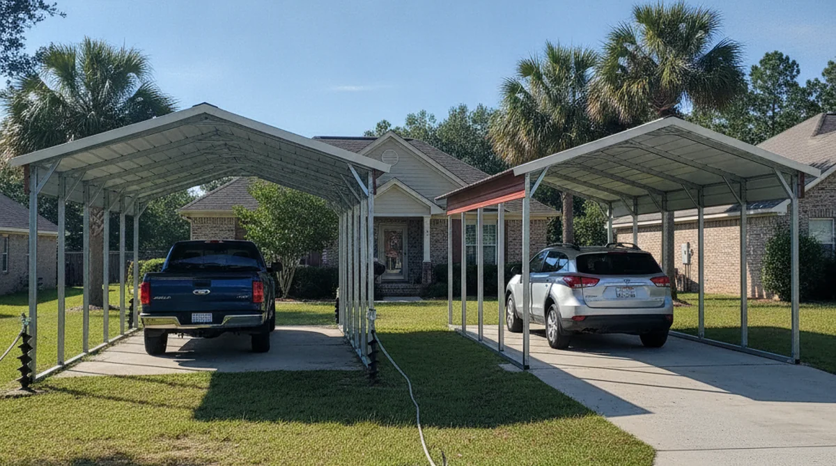 Portable and permanent metal carports in Holly Hill SC