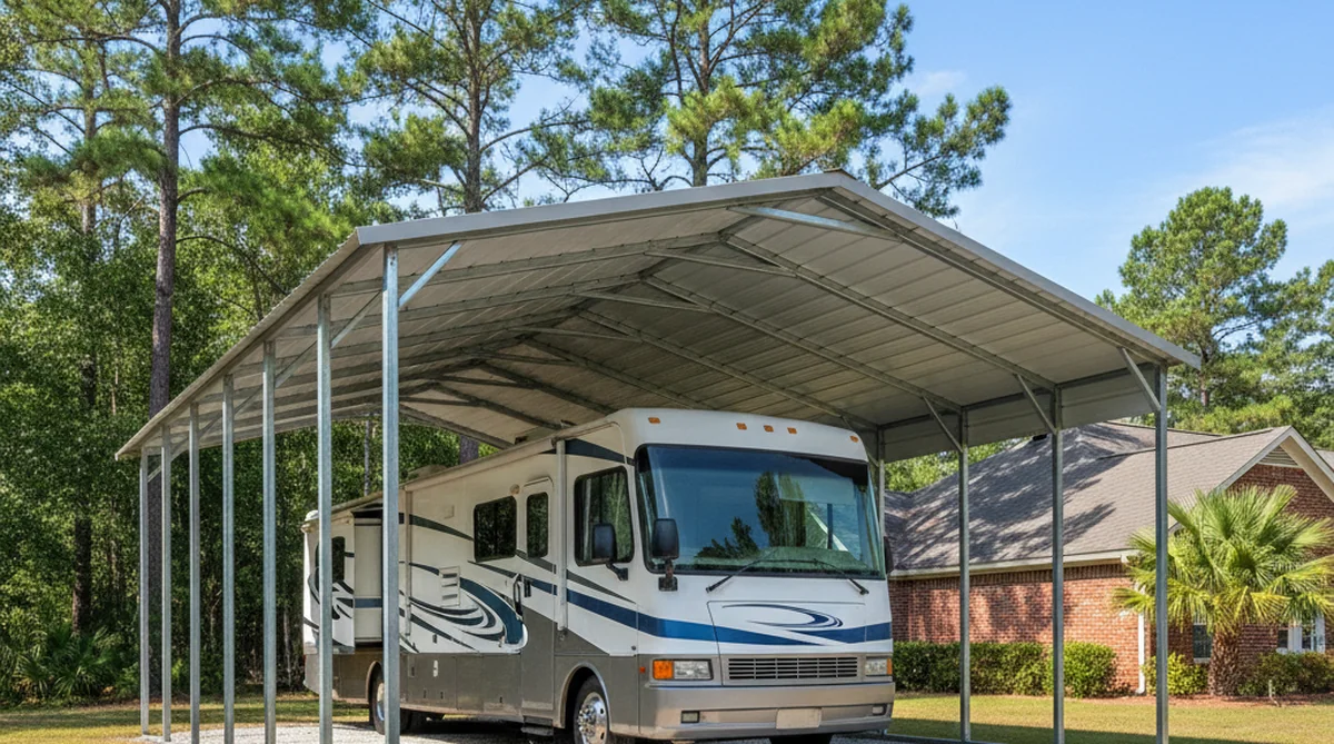 Metal RV carport in Norway SC